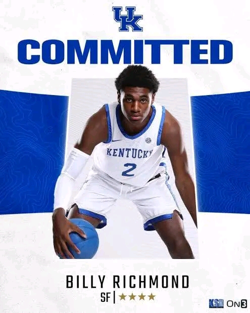 Good News: Kentucky’s Mark Pope Secures Commitment from 4-Star Small Forward Billy Richmond…