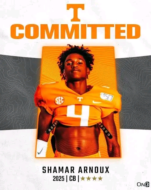 Tennessee’s 2025 recruiting class received a significant boost with the commitment of four-star cornerback Shamar Arnoux from Mansfield, Texas. Arnoux is highly regarded for his athleticism, coverage skills, and playmaking ability on the field, making him a valuable addition to the Volunteers’ defense…