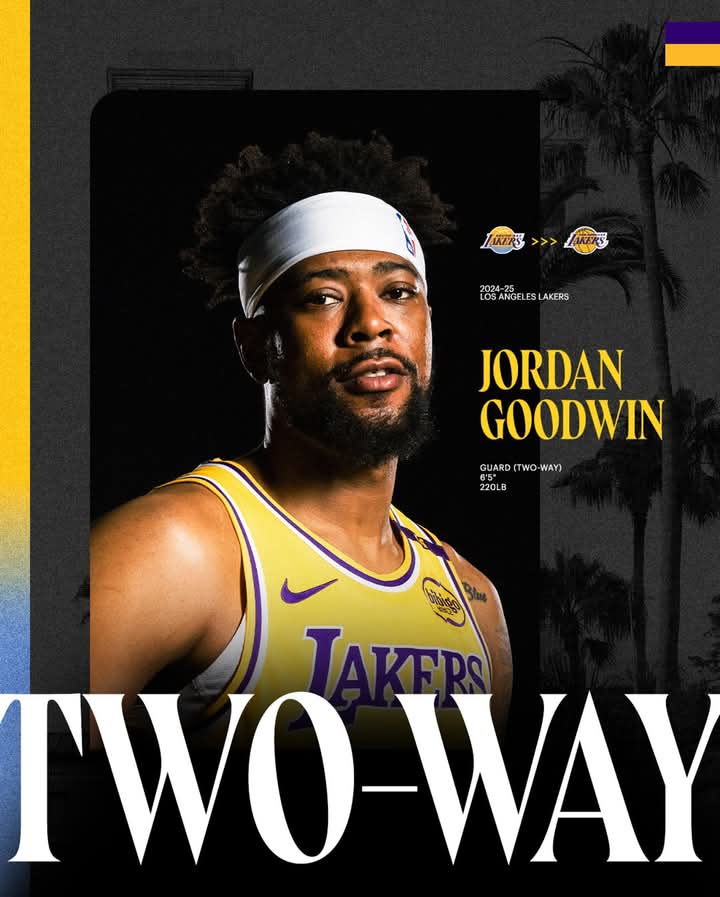 NBA REPORT: The LA Lakers have  officially signed guard Jordan Goodwin to a two-way contract. See More…