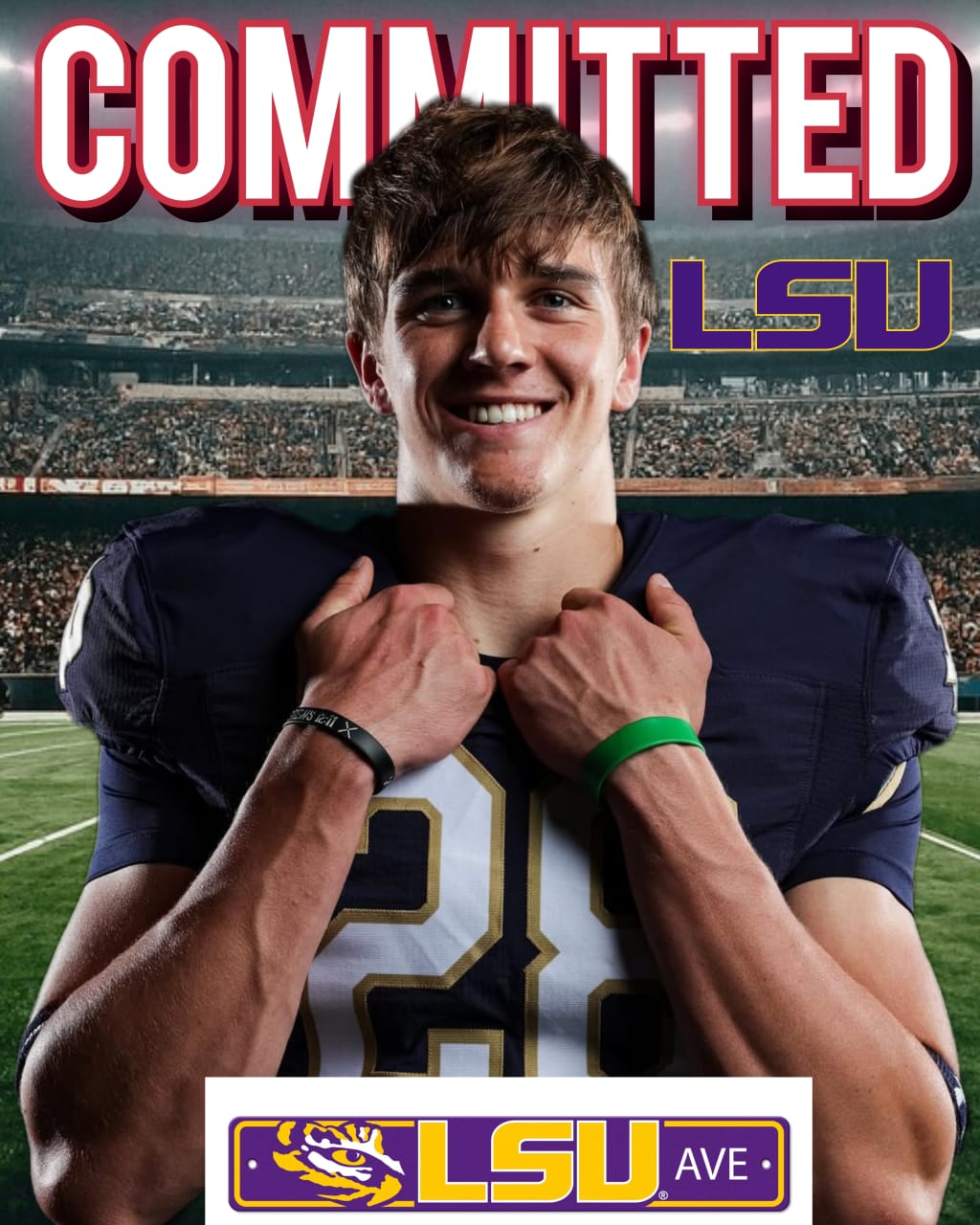 ESPN: No. 1 American Football Program Secures Commitment from Five-Star Wide Receiver – My Reasons for Choosing LSU Tigers Over Oklahoma Sooners and West Virginia…