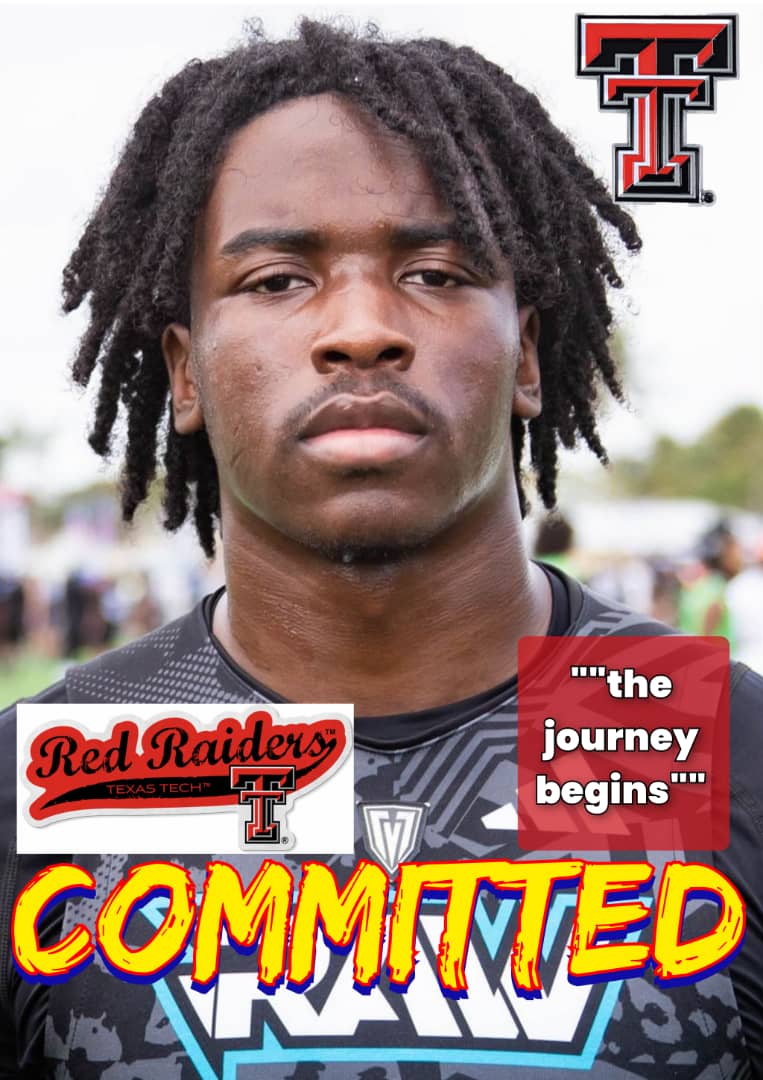 JUST IN: Elite 2025 Safety and Top 50 Prospect, RB Jireh Edwards Announces Commitment To Texas Tech over other top programs, Says “It Felt Like Home”